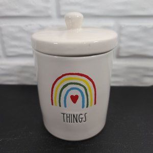 Rae Dunn Things Rainbow Canister